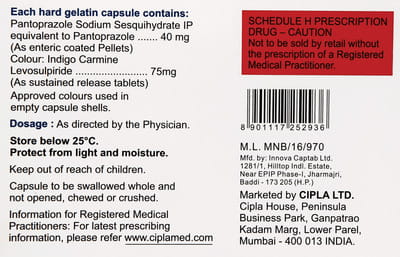 Pantosec Ls Strip Of 10 Capsules