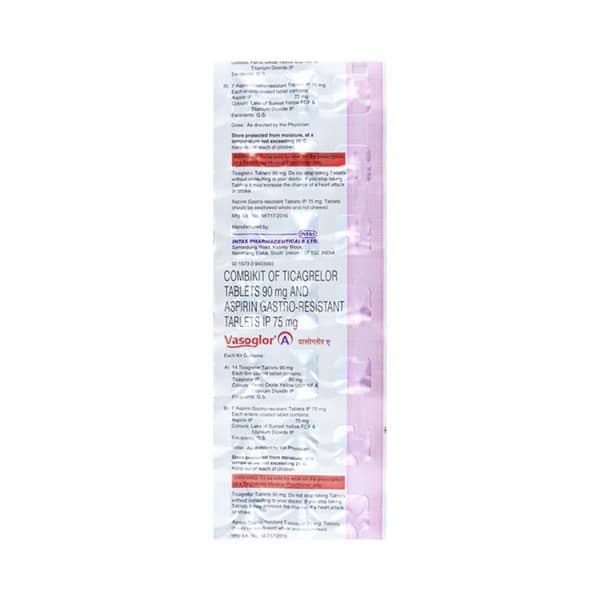 Vasoglor A Strip Of 21 Combikit Tablets