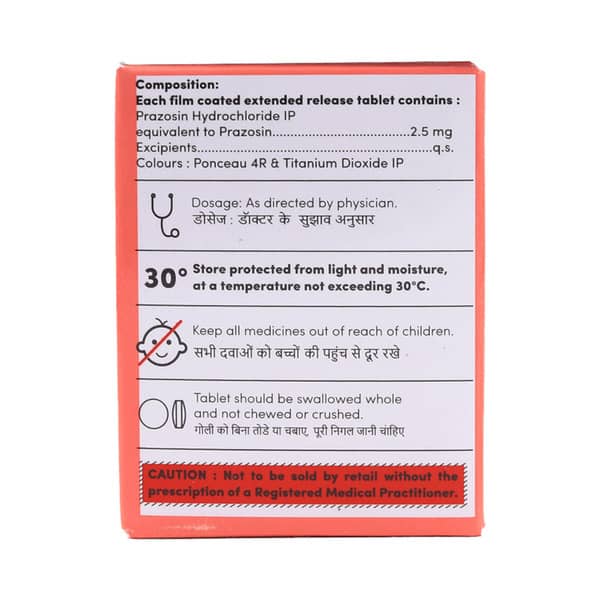 Goodazosin Xl 2.5Mg Strip Of 15 Tablets