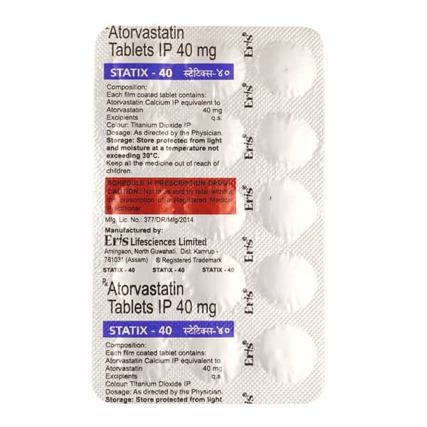 Statix 40mg Strip Of 15 Tablets
