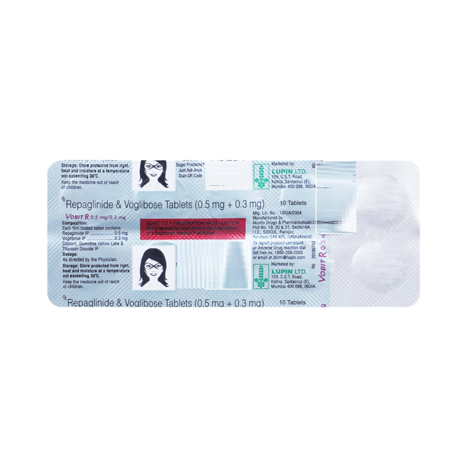 Vobit R 03 Vobit R 0.5/0.3mg Strip Of 10 Tablets: Uses, Side Effects, Price ...