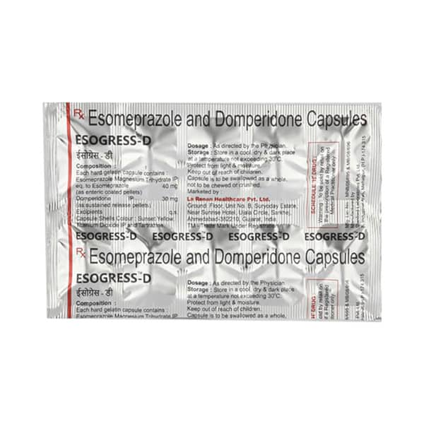 Esogress D Strip Of 15 Capsules