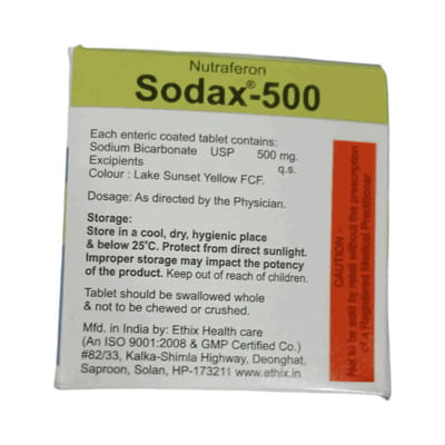 Sodax 500mg Strip Of 10 Tablets