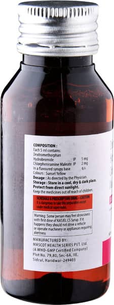 Kasjel Cs Bottle Of 60ml Syrup