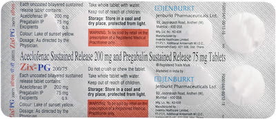 Zix Pg Strip Of 10 Tablets