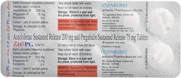 Zix Pg Strip Of 10 Tablets