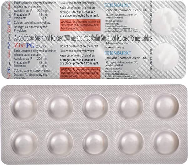 Zix Pg Strip Of 10 Tablets