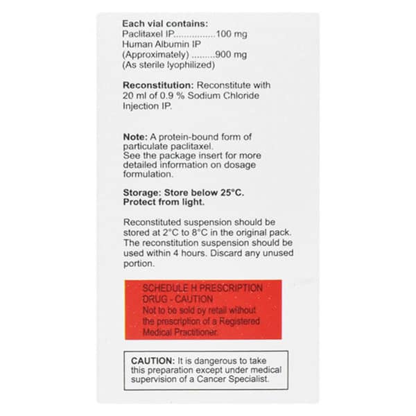 Nab Altaxel 100 Mg Injection