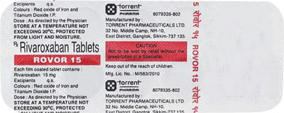 Rovor 15mg Strip Of 10 Tablets