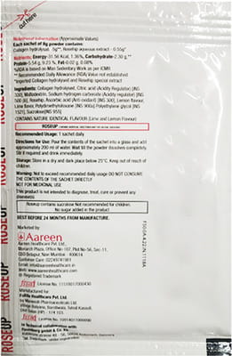 Roseup Lime And Lemon Flavour Sugar Free Sachet Of 8gm Oral Powder