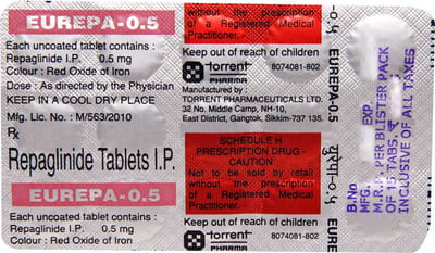 Eurepa 0.5mg Strip Of 15 Tablets