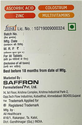 Vitacore C Plus Fruity Orange Flavour Strip Of 10 Chewable Tablets