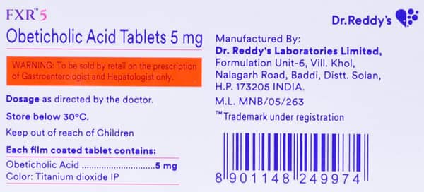 Fxr 5Mg Strip Of 10 Tablets