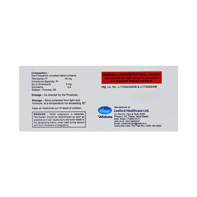 Telvilite Am 40/5mg Strip Of 10 Tablets
