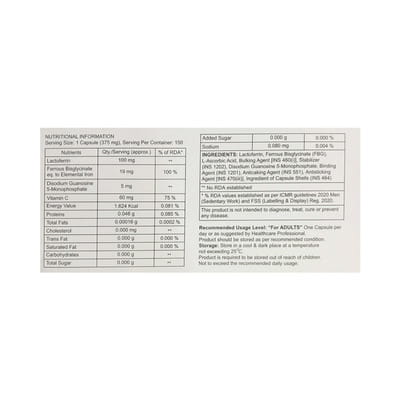 Ironemic Plus Strip Of 15 Capsules