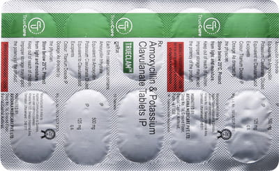 Trueclam 625mg Strip Of 10 Tablets