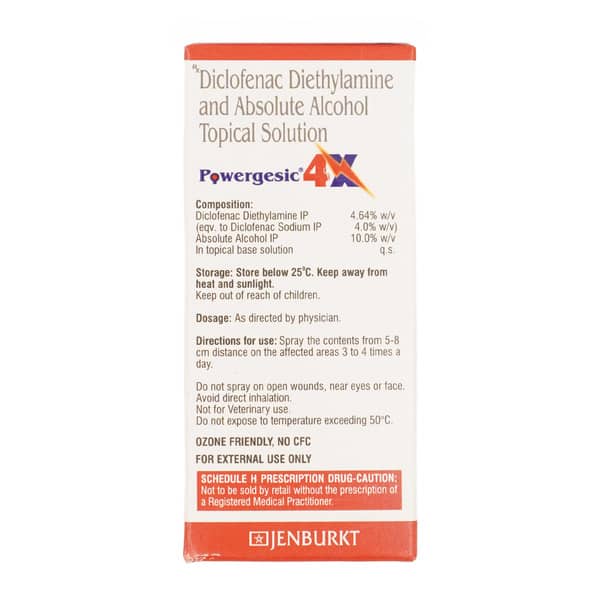 Powergesic 4x Bottle Of 20ml Solution