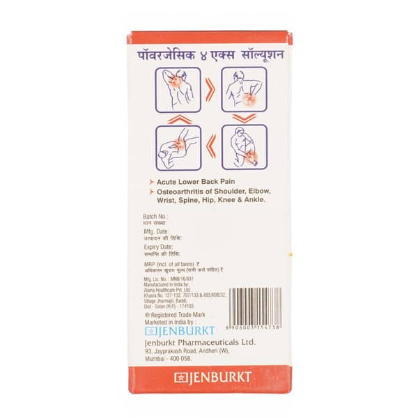 Powergesic 4x Bottle Of 20ml Solution