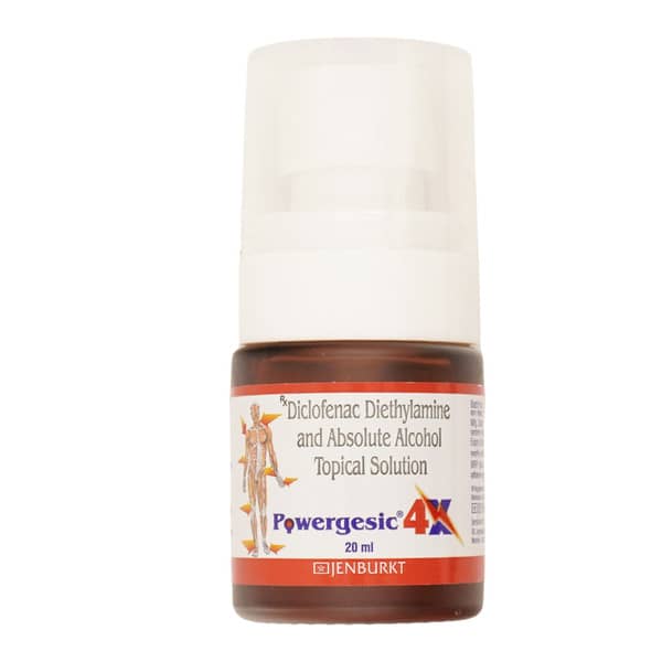 Powergesic 4x Bottle Of 20ml Solution