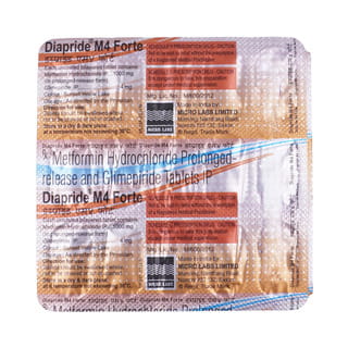 Diapride M 4Mg Forte Strip Of 15 Tablets
