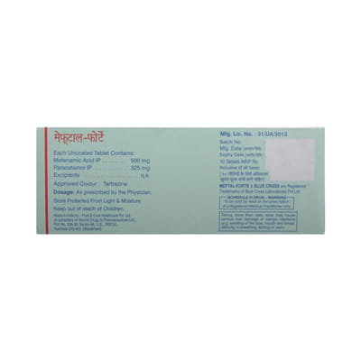 Meftal Forte Junior Strip Of 10 Tablets