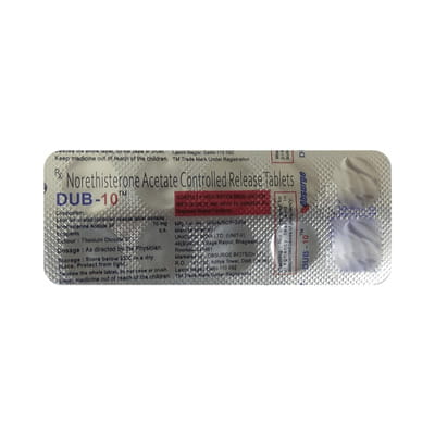 Dub 10 Mg Strip Of 10 Tablets