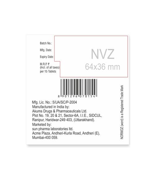 Normoz Met Strip Of 15 Tablets