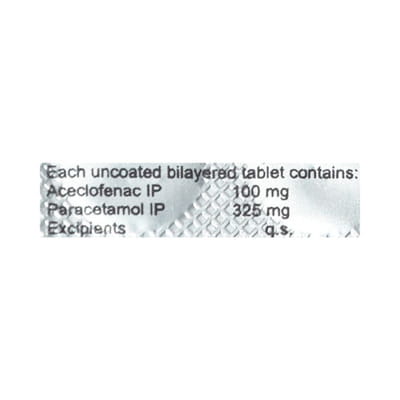 Zynac P 100/325 Mg Strip Of 10 Tablets