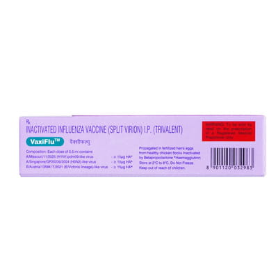 Vaxiflu 2026 Pre Filled Syringe Of 0.5ml Vaccine