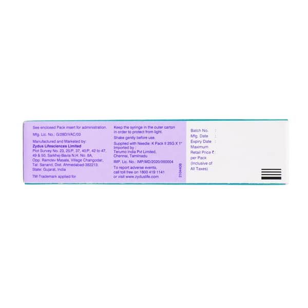 Vaxiflu 2026 Pre Filled Syringe Of 0.5ml Vaccine