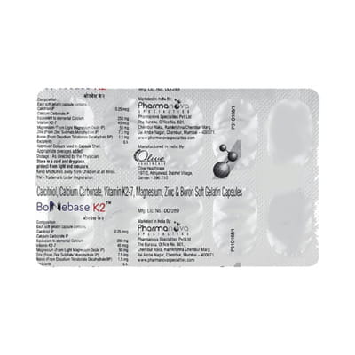 Bonebase K2 Strip Of 10 Tablets