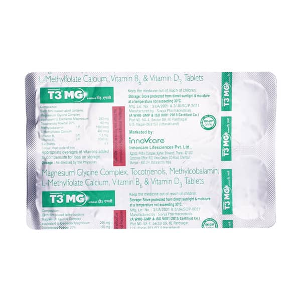 T3 Mg Strip Of 10 Tablets