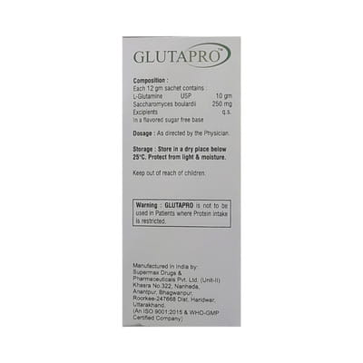 Glutapro Sugar Free Sachet Of 12gm Oral Powder