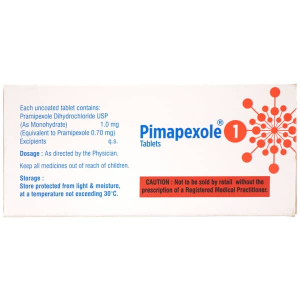 Pimapexole 1Mg Strip Of 10 Tablets