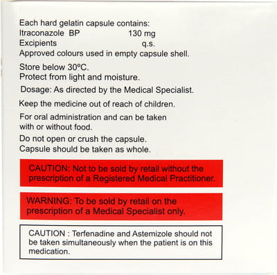 Mycoclear Sb 130mg Strip Of 10 Capsules