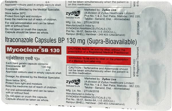 Mycoclear SB 130 Capsule