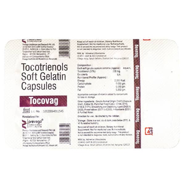 Tocovag 200mg Strip Of 10 Capsules