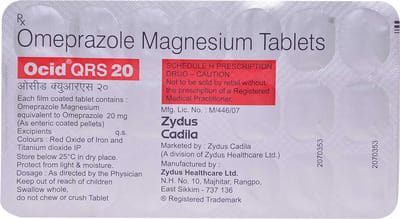 Ocid Qrs 20mg Strip Of 20 Tablets