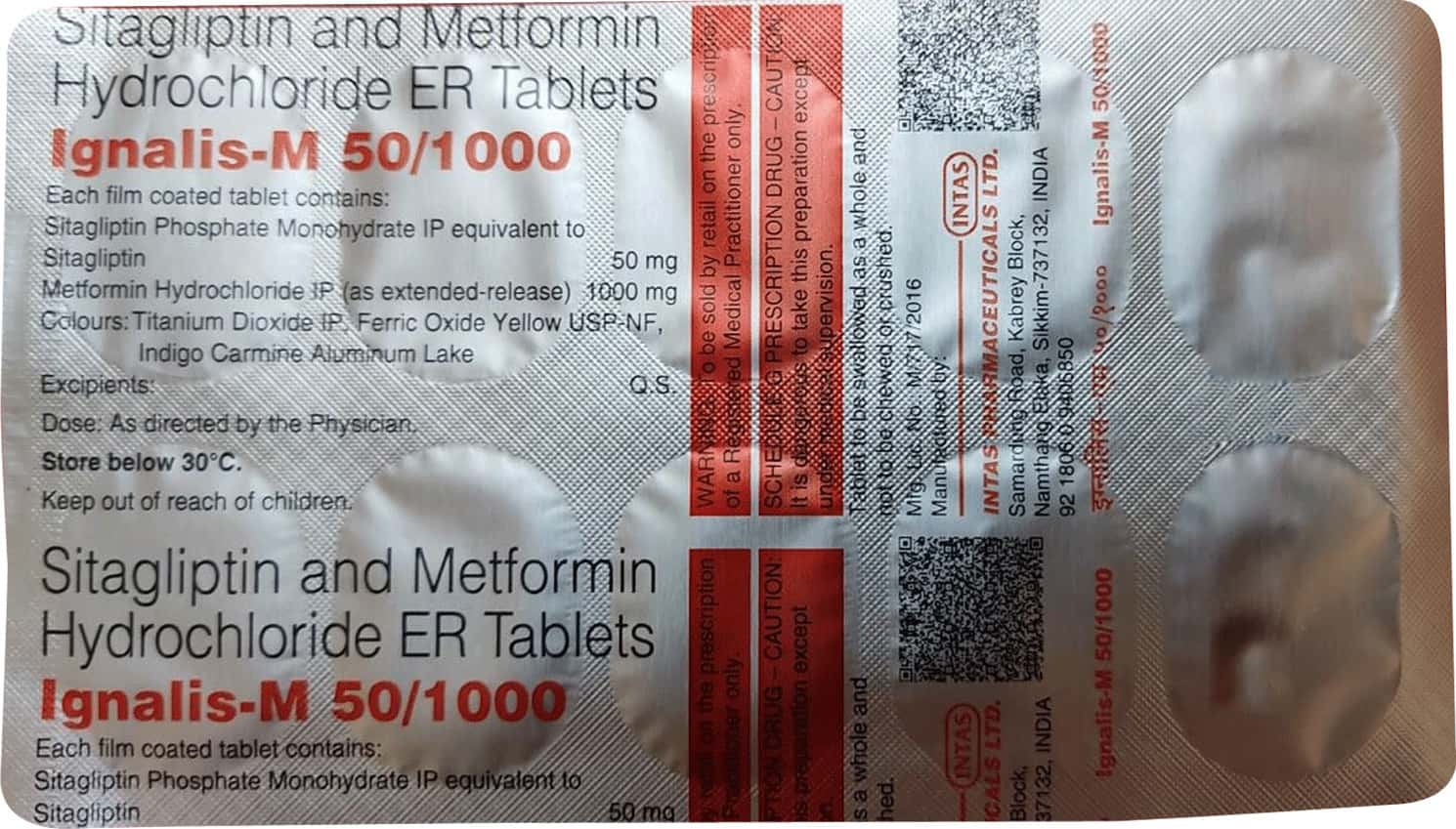 Ignalis Ignalis M 50/1000mg Strip Of 10 Tablets: Uses, Side Effects, Price ...