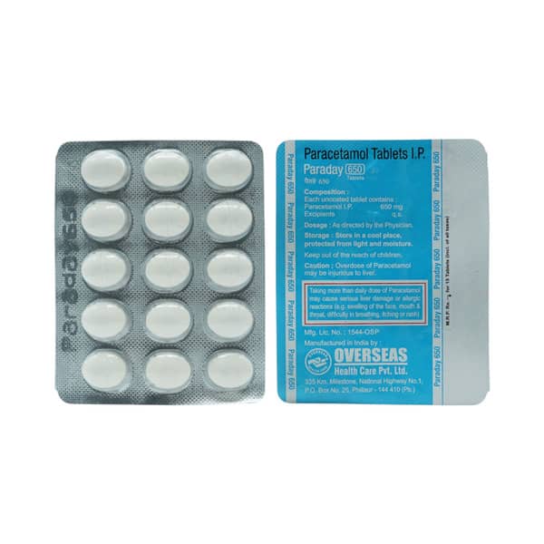 Paraday 650mg Strip Of 15 Tablets