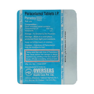 Paraday 650mg Strip Of 15 Tablets