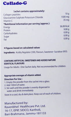 Collado G Sugar Free Sachet 12gm