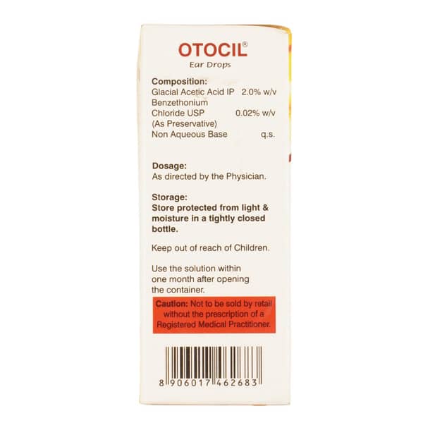 Otocil Bottle Of 10ml Ear Drops
