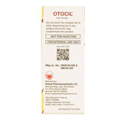 Otocil Bottle Of 10ml Ear Drops