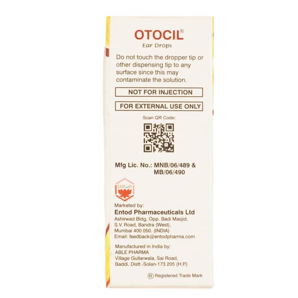 Otocil Bottle Of 10ml Ear Drops