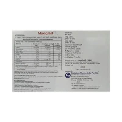 Myoglad Strip Of 10 Tablets