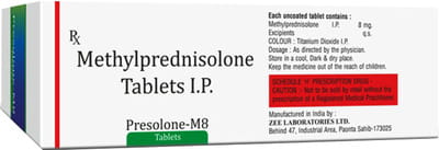Presolone M 8mg Strip Of 10 Tablets