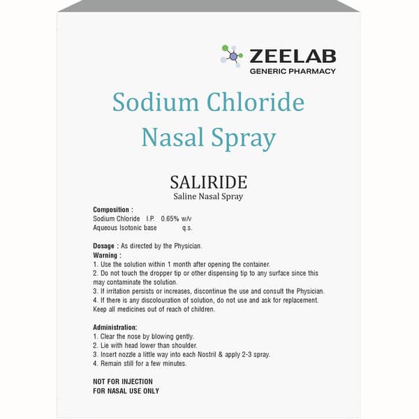 Saliride Bottle Of 20Ml Nasal Spray