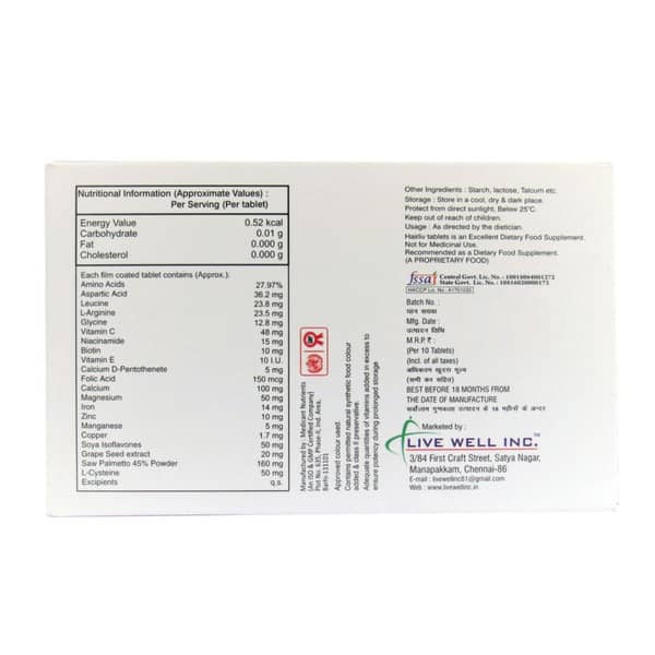 Hairliv Strip Of 10 Tablets