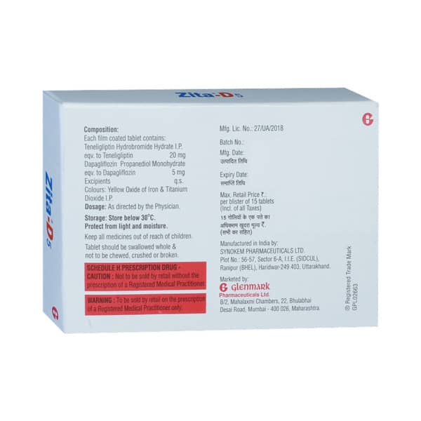 Zita D 5mg Strip Of 15 Tablets